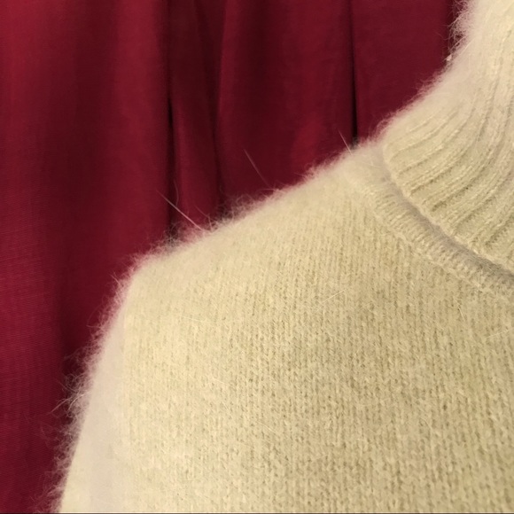 Angora Vintage Soft Fuzzy Knit Turtleneck Light Mint - Picture 4 of 11